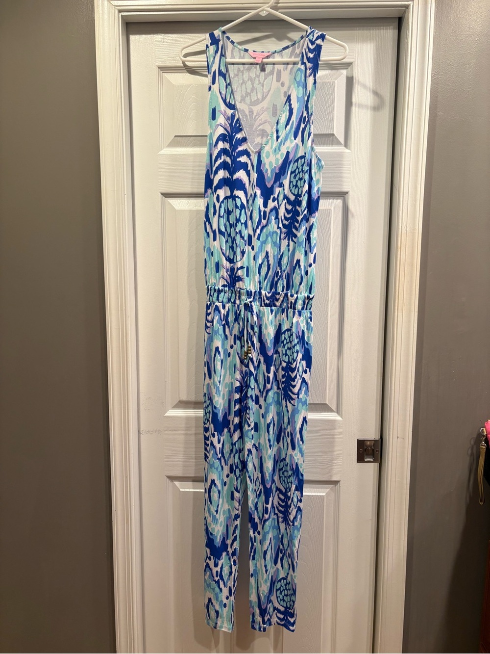 Lilly Pulitzer Blue Multi Printed Sleeveless One-Piece